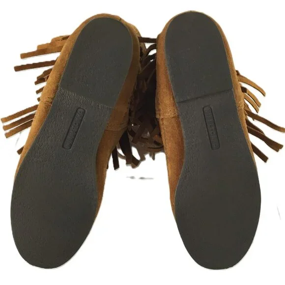 Minnetonka 3-Layer Fringe Boots/Moccasins NEW - Picture 11 of 14